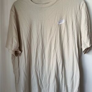 Nike Men's Light Tan Short Sleeve Tee